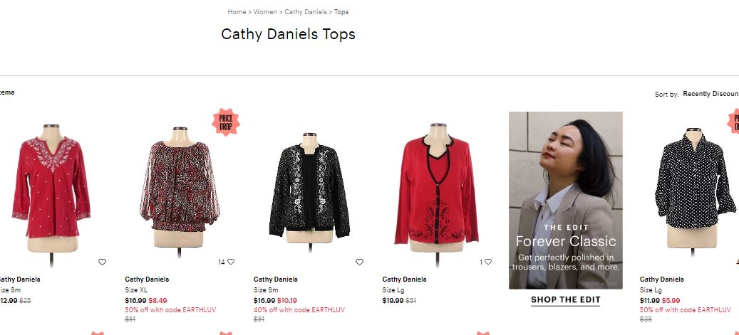 FF02824 เสื้อแฟชั่น ชีฟอง มือสอง แบรนด์ CATHY DANIELS อก free-52 นิ้ว