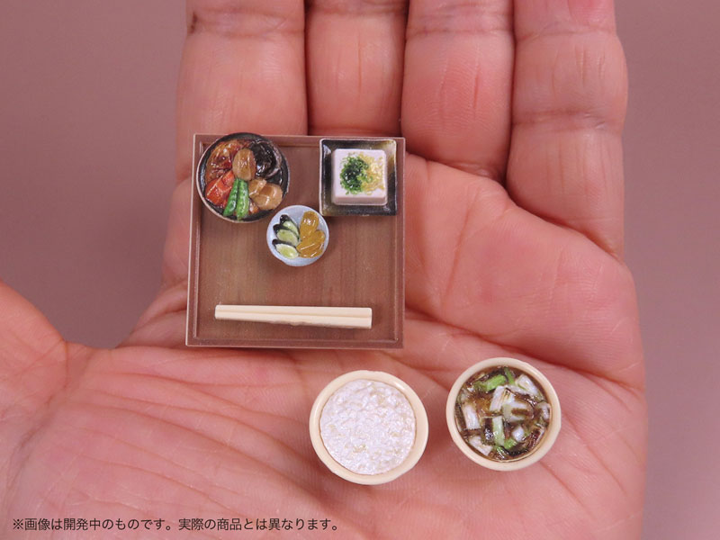 Pripra Food for Figures Vol.5 Jidaigeki Style Classical Meal 1/12 Painted Plastic Model(Pre-order)