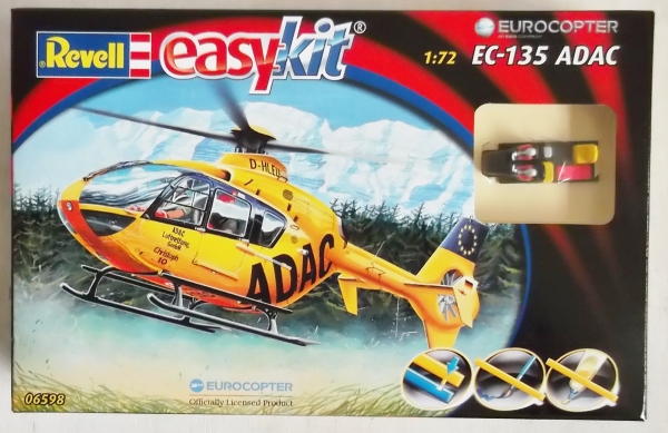 โมเดลเฮลิคอปเตอร์จำลอง Revell ขนาด 1/72 REV06598 EC-135 ADAC EasyKit