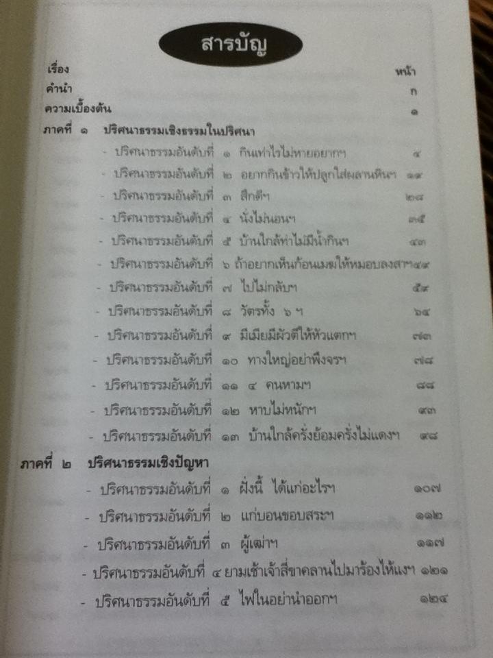 ปริศนาปรัชญาธรรม/ พระมหา ดร.สุขพัฒน์ อนนท์จารย์