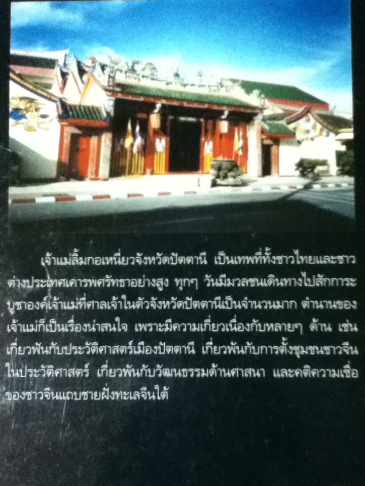 สืบตำนานเจ้าแม่ลิ้มกอเหนี่ยว (หนังสือแถม)