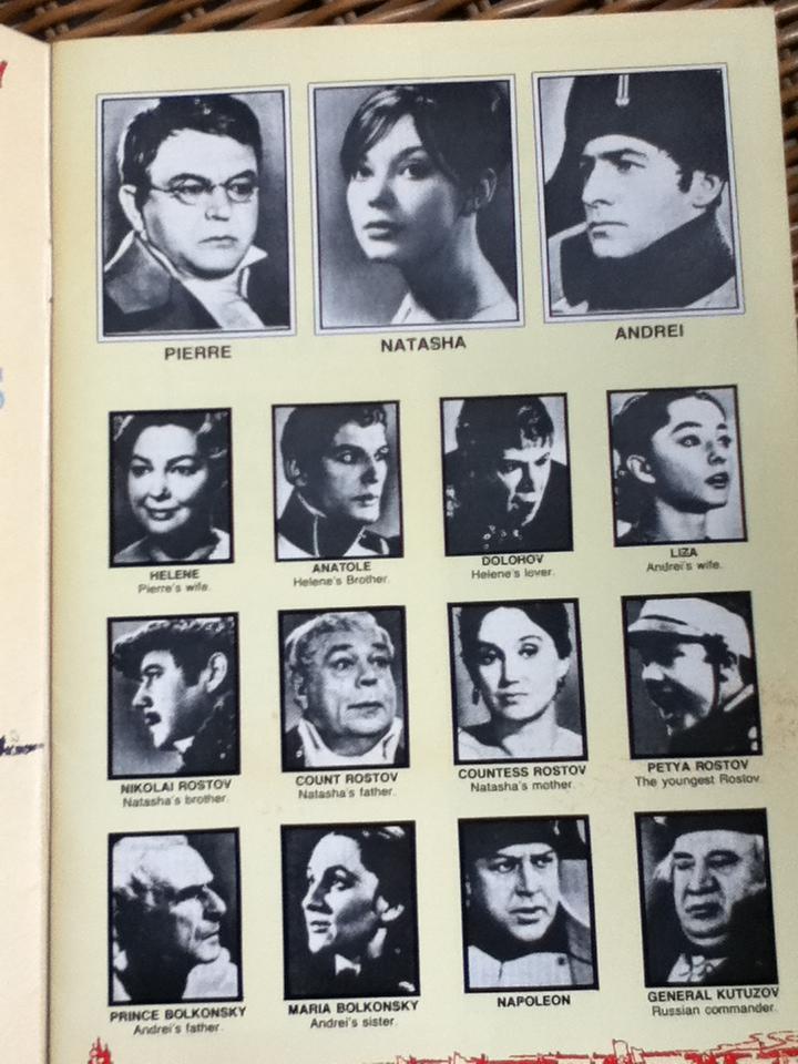 Leo Tolstoy's WAR and PEACE Videocassette Souvenir Program