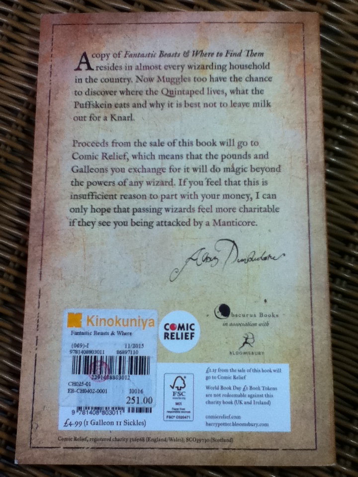 FANTASTIC BEASTS & WHERE TO FIND THEM