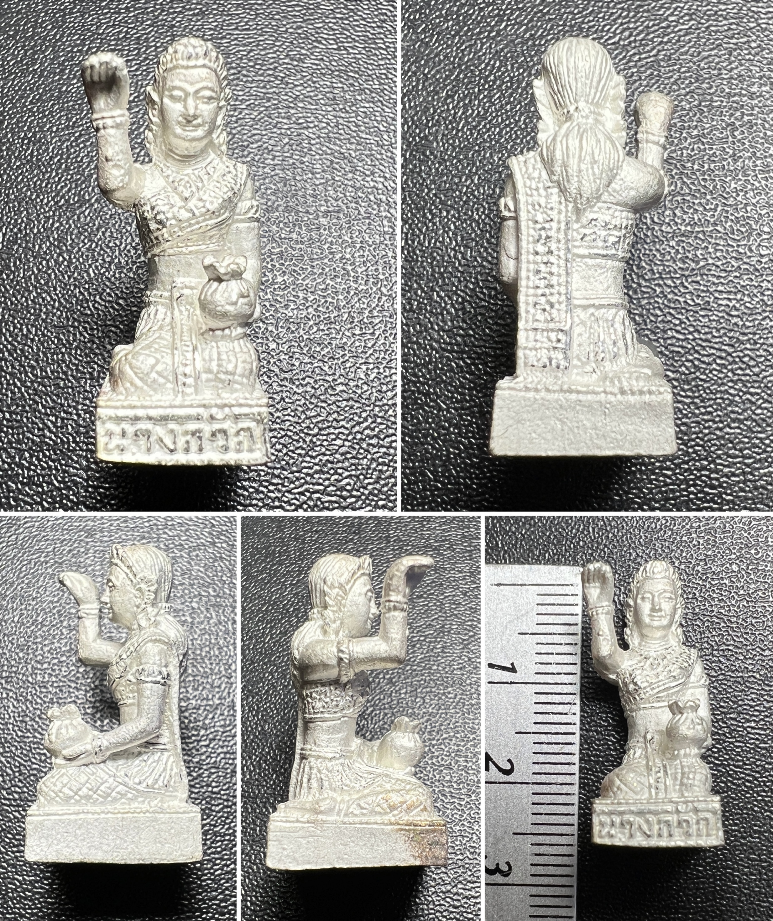 แม่นางกวักอายุยืน (พิมพ์ใหญ่ ชุบเงิน) Longevity Nangkwak (Big size, Silver plated). SKU-02039