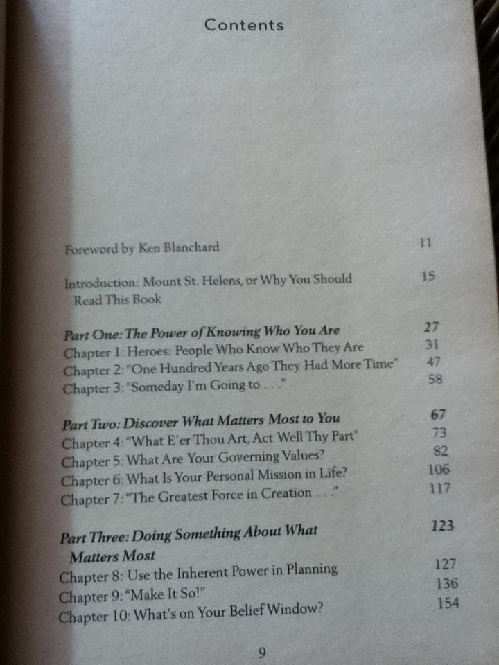 WHAT MATTERS MOST The Power of Living Your Values/ HYRUM W. SMITH
