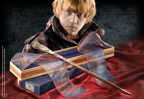 ไม้กายสิทธิ์รอนวีสลีย์ Ron Weasley's Wand Ollivanders Box : Noble Collection