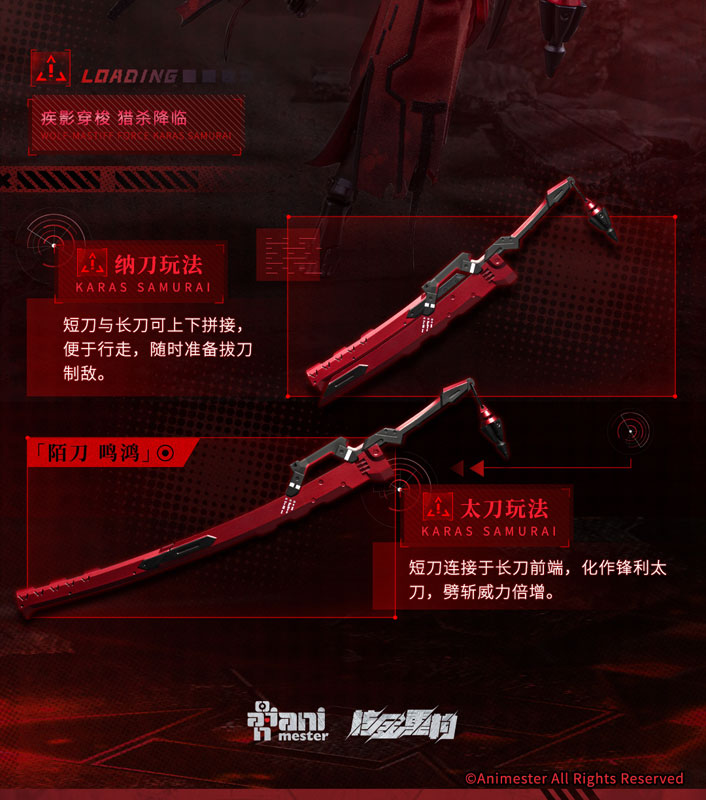 [Bonus] "WOLF-MASTIFF FORCE Karas Samurai" 1/9 Seamless Action Figure(Provisional Pre-order)