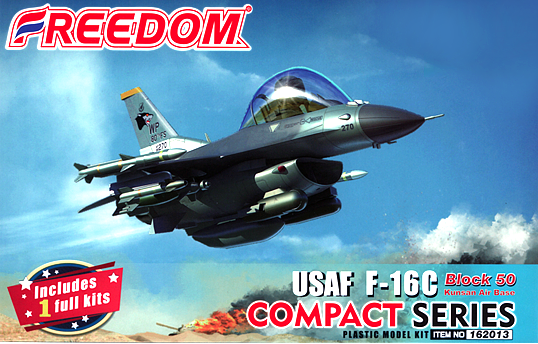 (Preorder) Freedom Model Kit Eggs Plane FDM162013 F16C USAF Block 50 (Compact Series) โมเดลเครื่องบินไข่
