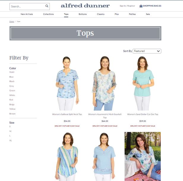 FF02913 เสื้อผ้ามือสอง ชีฟอง แบรนด์ alfred dunner อก free-51 นิ้ว