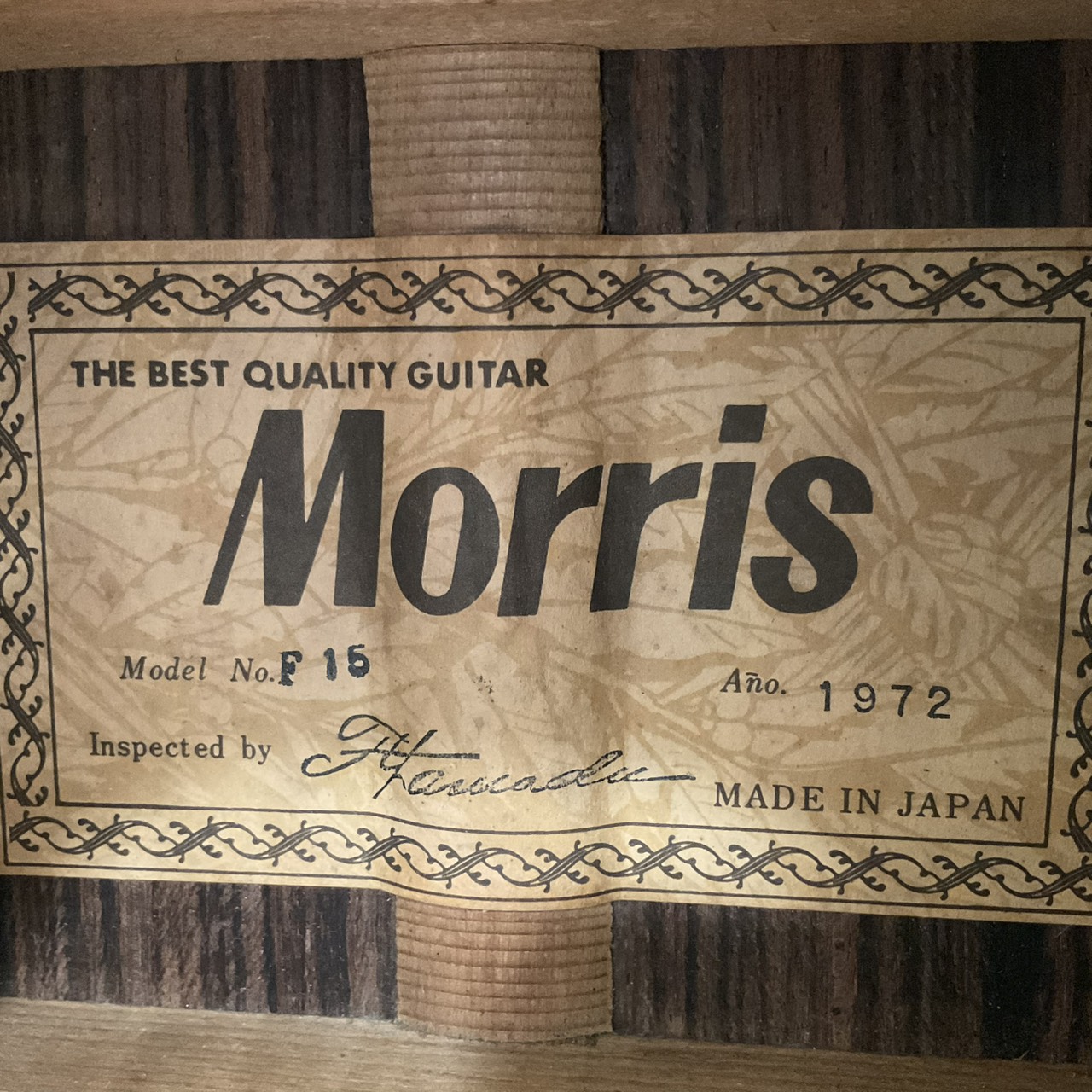 กีต้าร์โปร่ง MORRIS : F15