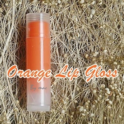 ชุดทำลิป กรอส สีส้ม กลิ่นส้ม ORANGE LIP GLOSS 520-2080 กรัม