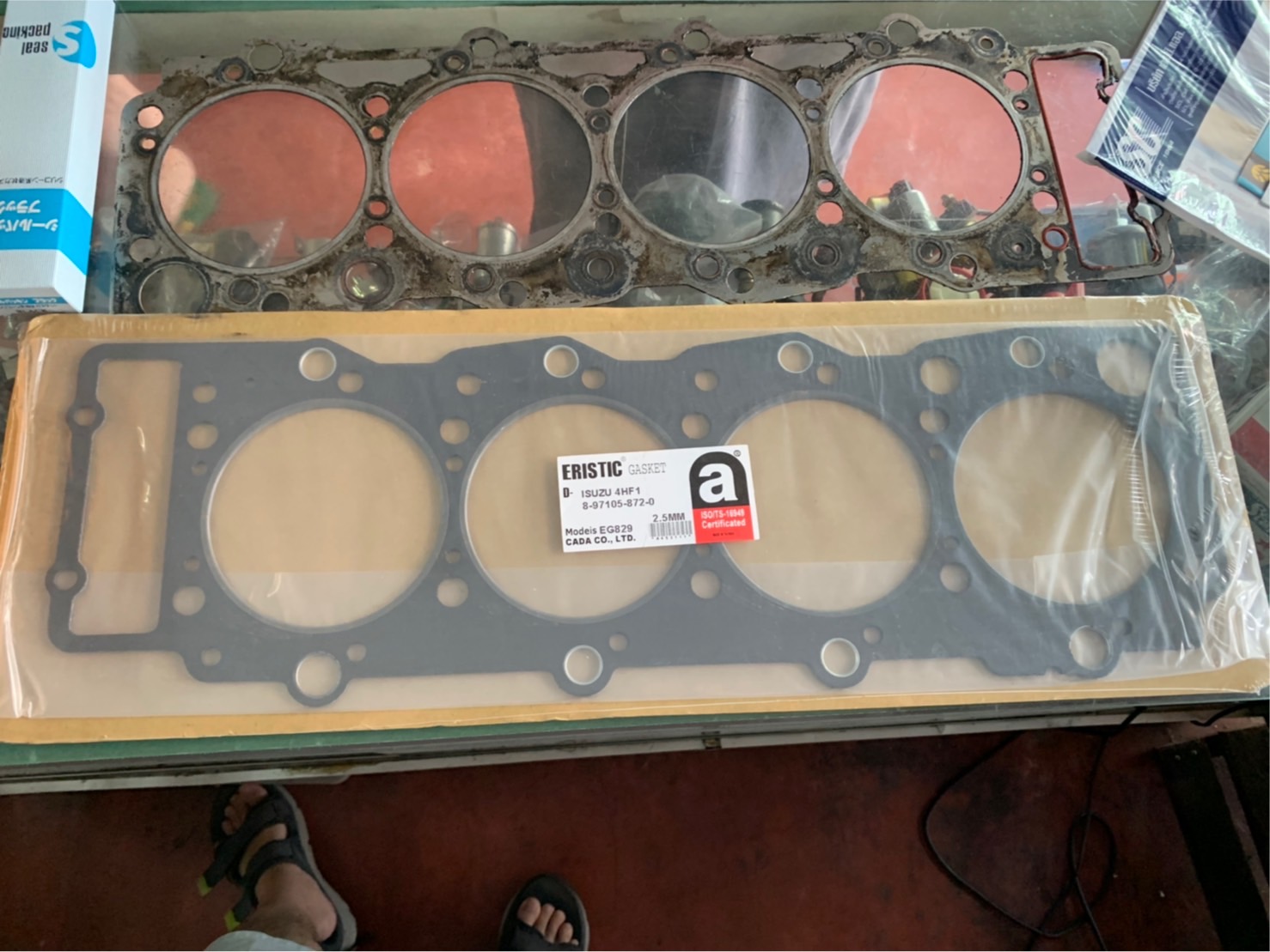ประเก็นฝาสูบ ISUZU 4HF1 ประเก็นไฟ หนา 2.5 mm