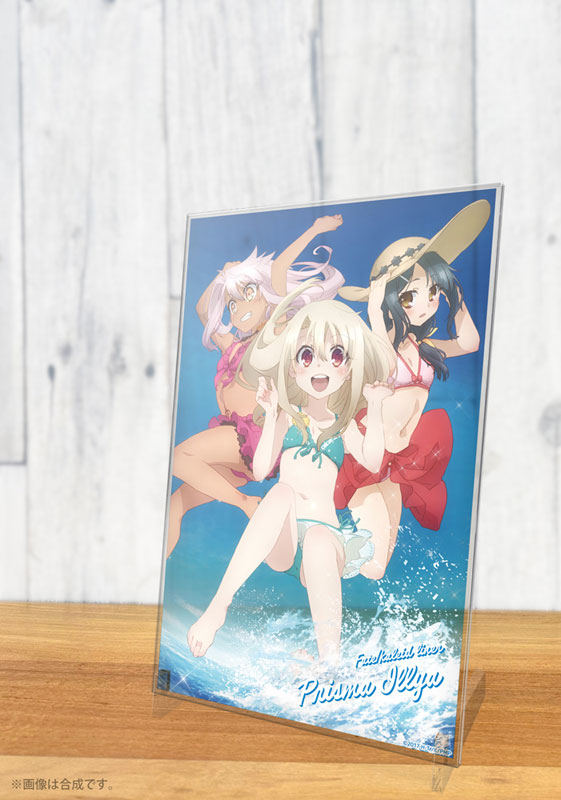 Fate/kaleid liner Prisma Illya 2wei Herz! Swimsuit Illya & Miyu & Chloe Acrylic Art Stand(Pre-order)
