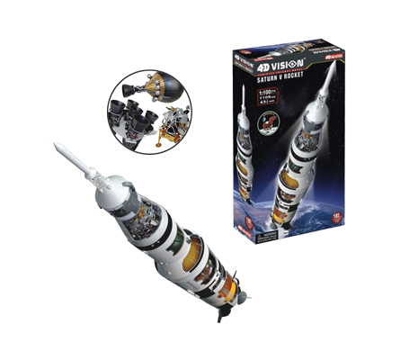 โมเดลยาน Saturn V Rocket 4D Vision