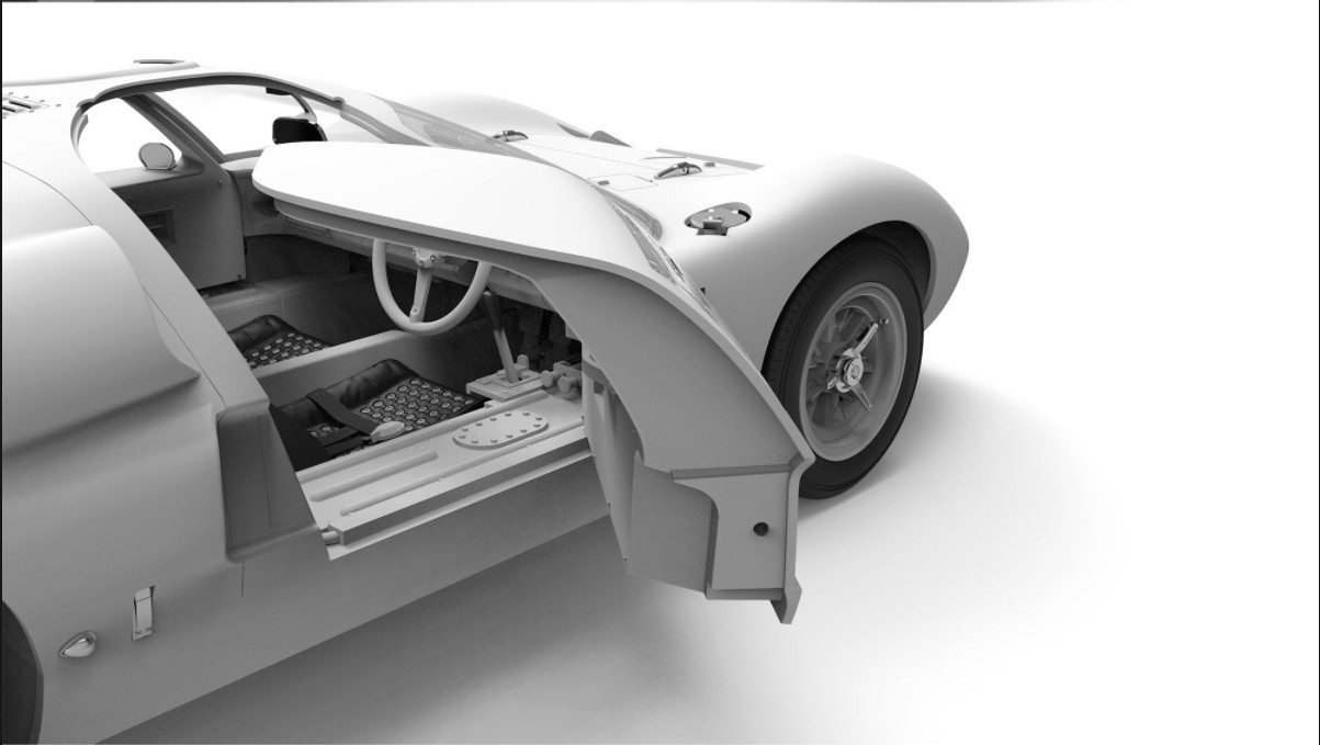 โมเดลรถสปอร์ต MENG RS-002 1/12 Ford GT40 Mk.II ’66 Sport Car Classic