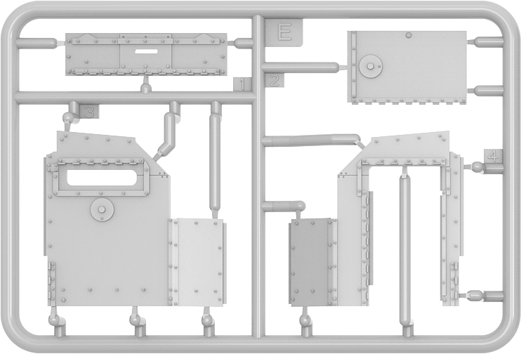 โมเดลรถหุ้มเกราะ MiniArt ขนาด 1/35 MI39016 AUSTIN ARMOURED CAR 1918 PATTERN. IRELAND 1919-21. BRITISH SERVICE. INTERIOR KIT