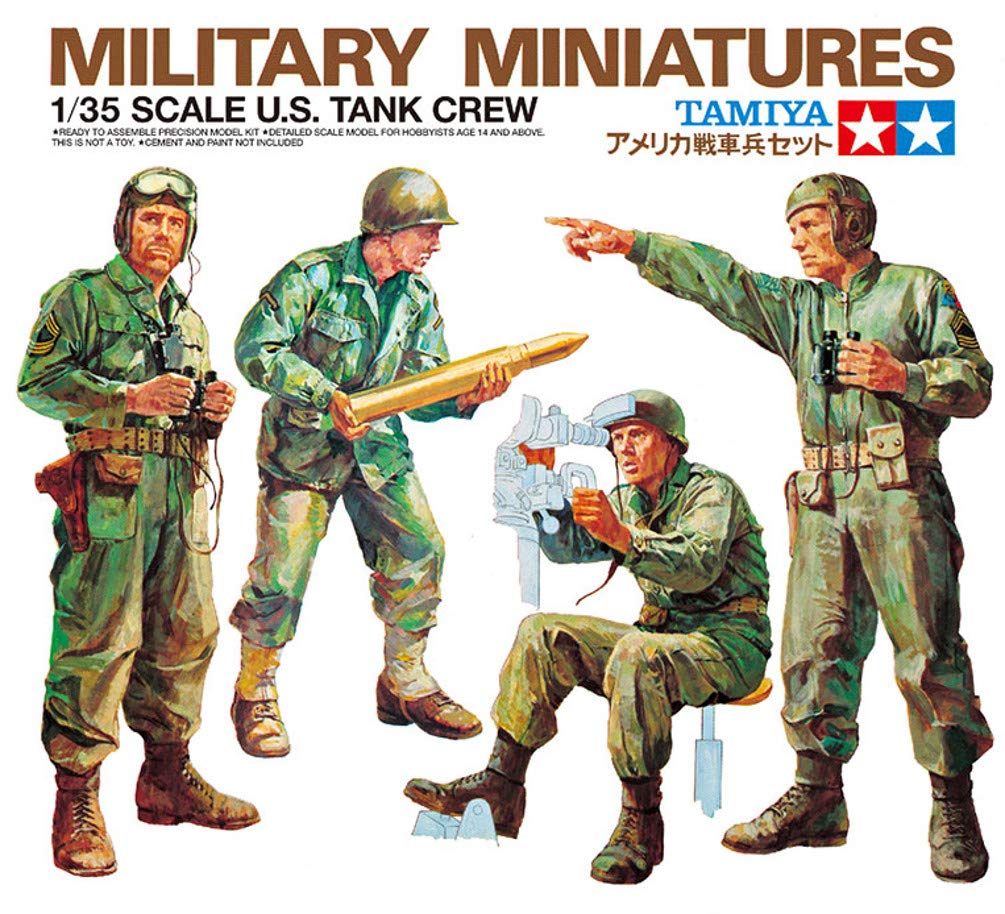 โมเดลฟิกเกอร์ทหาร Tamiya ขนาด 1/35 TA35004 Figure Set US Tank Crew