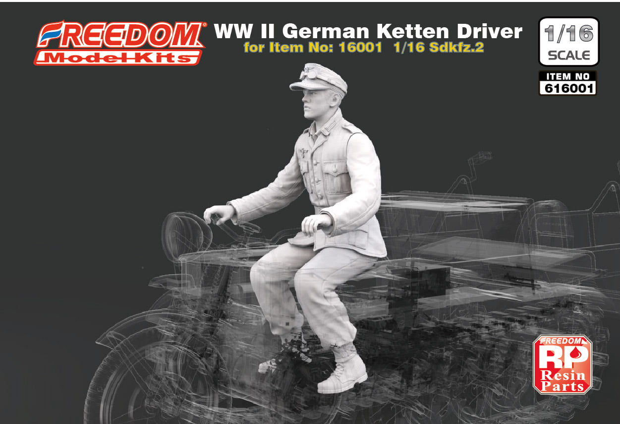 (Preorder) Freedom Model FDM616001 1/16 German Ketten Driver ฟิกเกอร์โมเดล