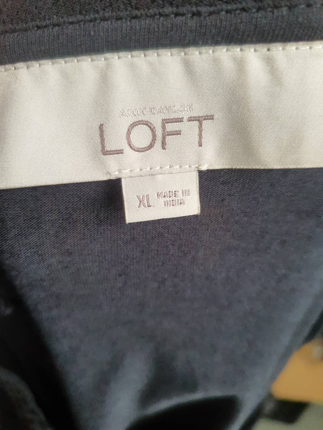 FF06462 เสื้อผ้ามือสอง สีดำ ชีฟอง ann taylor loft อก 42 นิ้ว