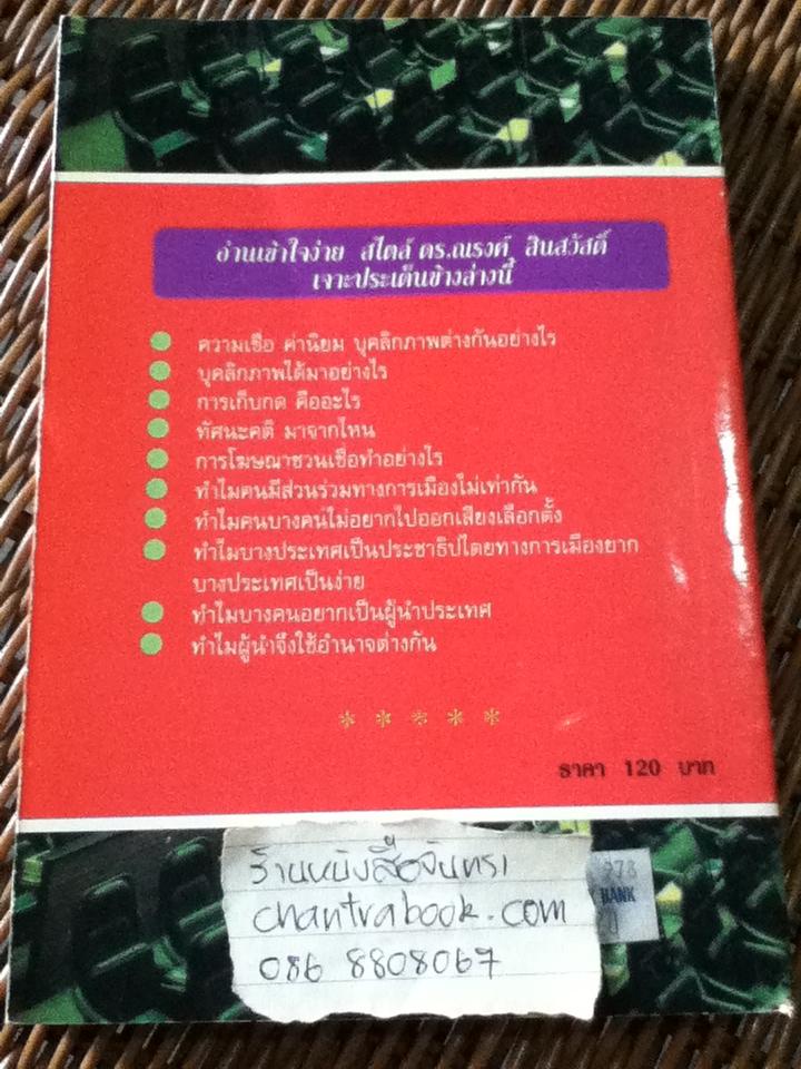 จิตวิทยาการเมือง/ ดร.ณรงค์ สินสวัสดิ์