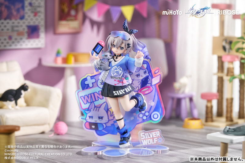 [Bonus] RISE UP+ Honkai: Star Rail Chibi Cat Series Figure Silver Wolf Ver. Complete Figure(Provisional Pre-order)