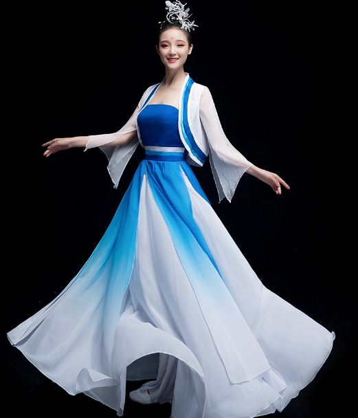 ชุดฟ้อนรำสตรีจีนแบบใหม่ 新款古典舞服女中国风 New Chinese Women Classical Dance Costume