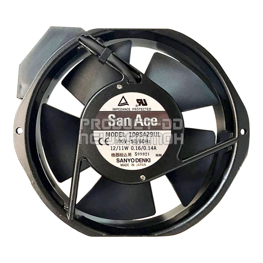 พัดลมระบายความร้อนหกเหลี่ยม AC 110V 17238HBL บอลแบริ่ง Ball Bearing ขนาด 6 นิ้ว (17x15x3.8 ซม.)