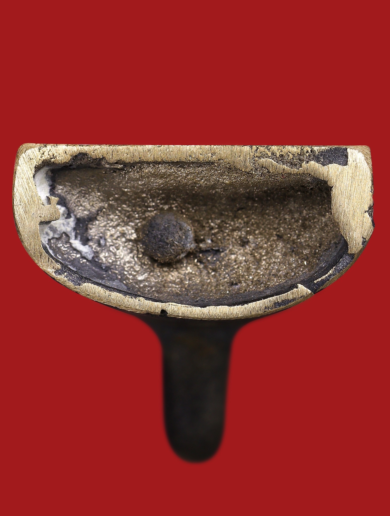 พญางั่งมหามนตราจันทร์เสี้ยว (เนื้อขันลงหินเก่า) Supreme Mantra Crescent Moon Ngang. (bronze alloy material) SKU-04046