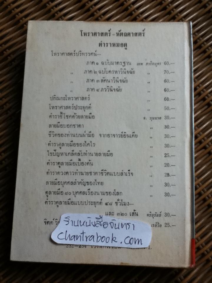 วิจารณ์โหราศาสตร์แบบประยุกต์/ ทองอินทร์ แสนรู้