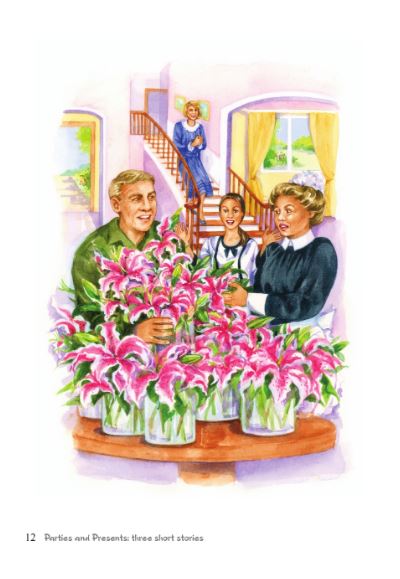 หนังสืออ่านนอกเวลาภาษาอังกฤษเรื่อง Parties and Presents: Three Short Stories (ระดับ 2) Parties and Presents: Three Short Stories (Level 2)