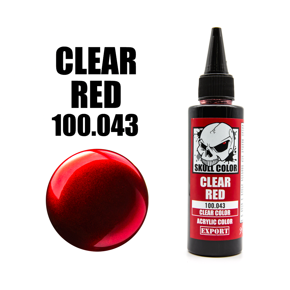 สี Skull Color Clear SK100.043 Clear Red 60ml