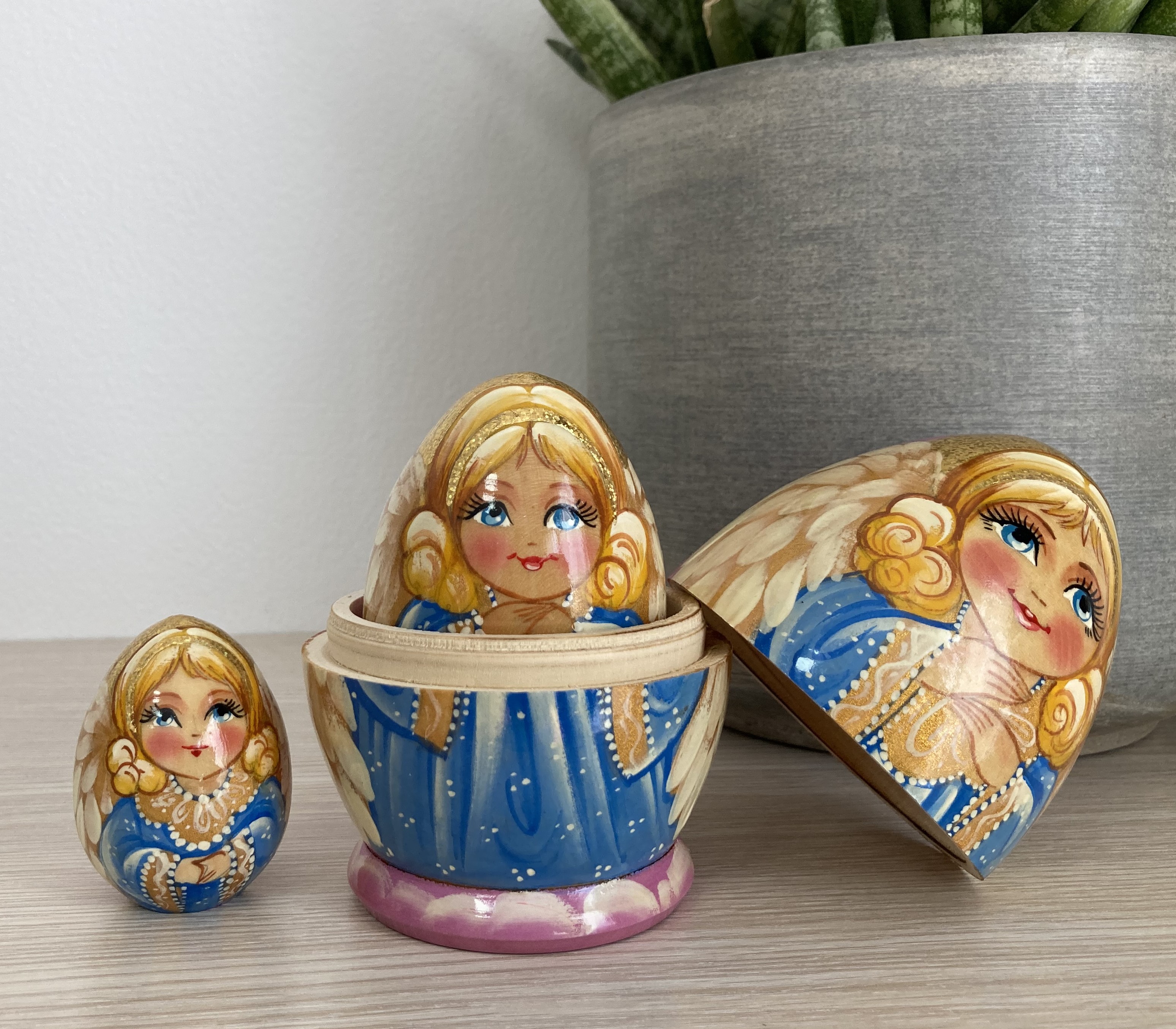 ตุ๊กตาแม่ลูกดกรัสเซีย (Matryoshka) - From Russia With Love "Lovely Angel Nesting dolls"
