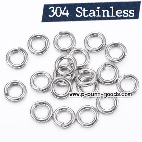[1,000 ชิ้น] ห่วงกลมสแตนเลส (304 Stainless Steel)