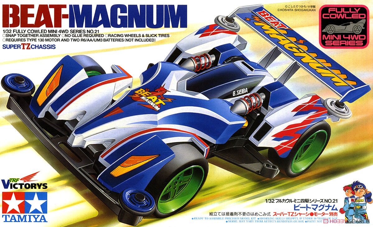 รถมินิ 4WD ทามิย่า ขนาด 1/32 Tamiya Mini 4WD TA19421 Beat-Magnum (ไม่มีมอเตอร์)