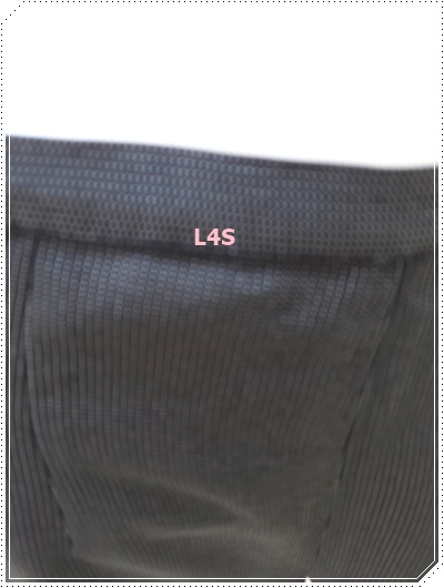 FF01311 กางเกงผ้า สีดำ แบรนด์ Apricot มือสอง เอว 25 นิ้ว