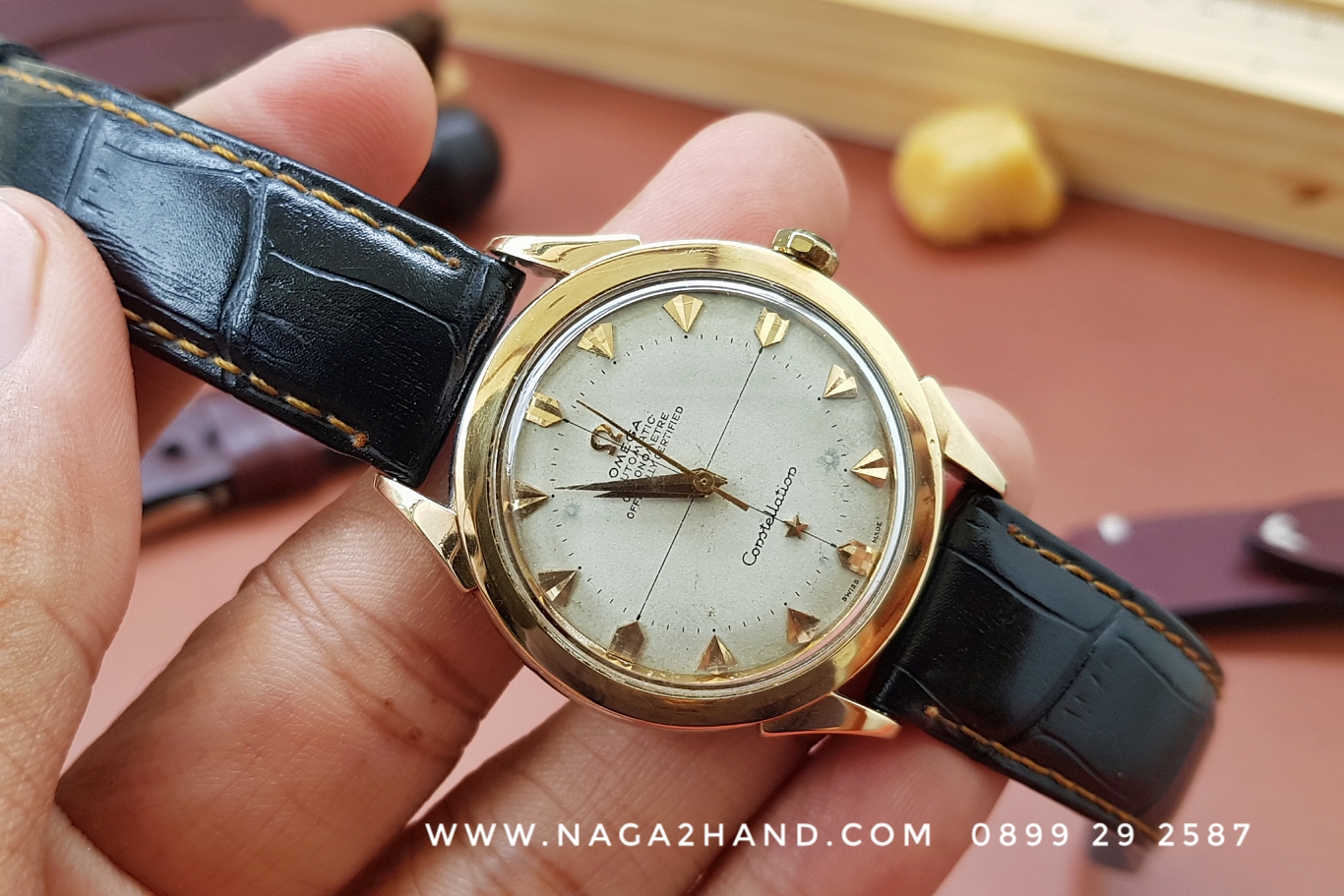Omega Constelation Chronometer Cal.354 Bumper โอเมก้า หอดูดาวหลักว่าว ทองหุ้ม