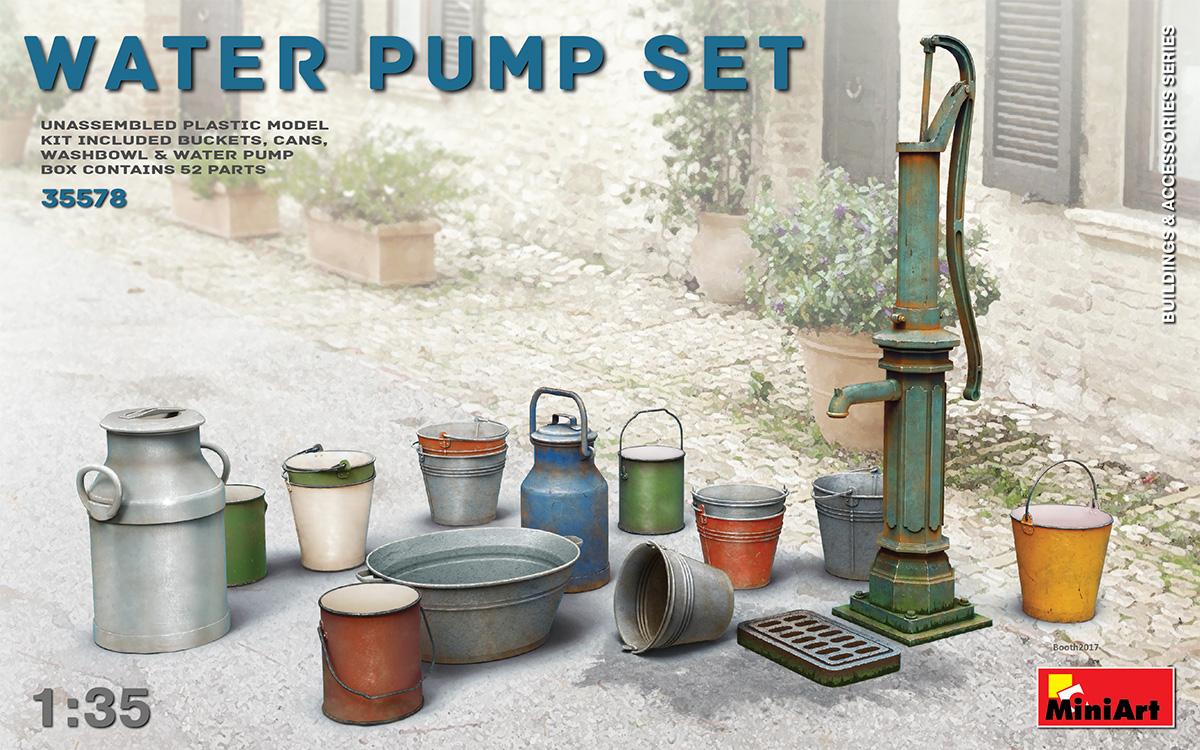 โมเดลฟิกเกอร์ MiniArt ขนาด 1/35 MI35578 Water Pump Set