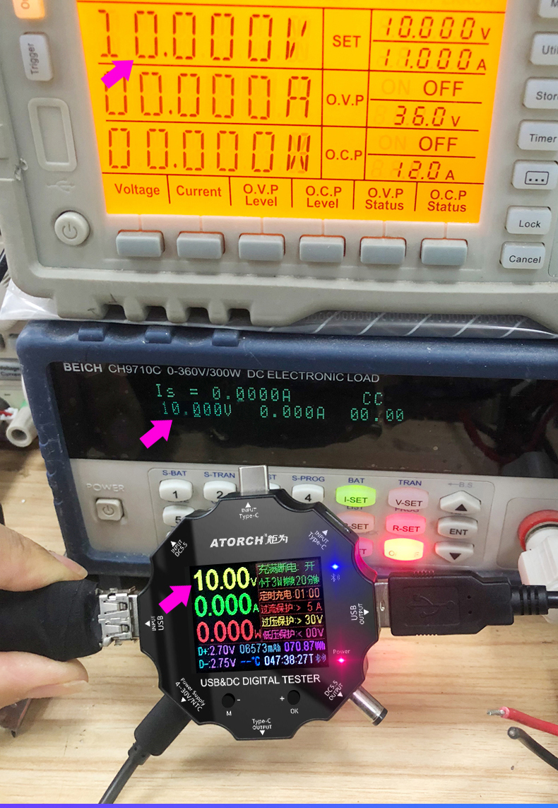 เครื่องวัดไฟ ATORCH UD18 USB 3.0 18in1 USB tester APP dc digital voltmeter ammeter voltimetro power bank voltage detector volt meter electric doctor