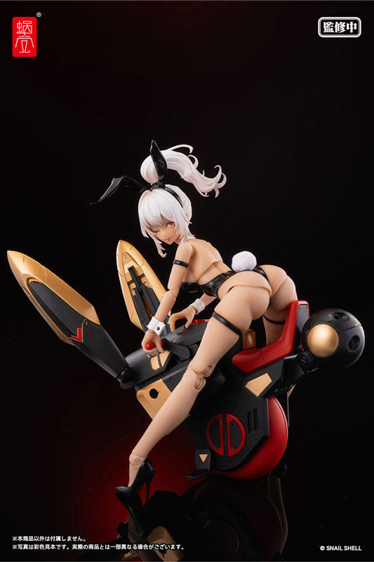 [Exclusive Sale] Cyclone Bunny & Gear Set Deluxe Black Ver. 1/12 Complete Model Action Figure(Pre-order)