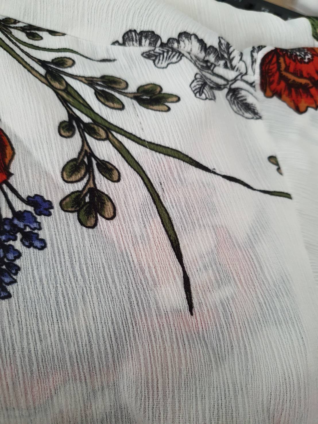 FF05371 เสื้อคลุมมือสอง ลายดอกไม้ แบรนด์ Liberty Love