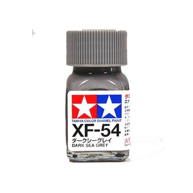 สีทาโมเดล สูตรน้ำมัน สีอีนาเมล สีเพ้นฟิกเกอร์ ทามิย่า Tamiya Enamel XF-54 Dark Sea Gray (10 ml)