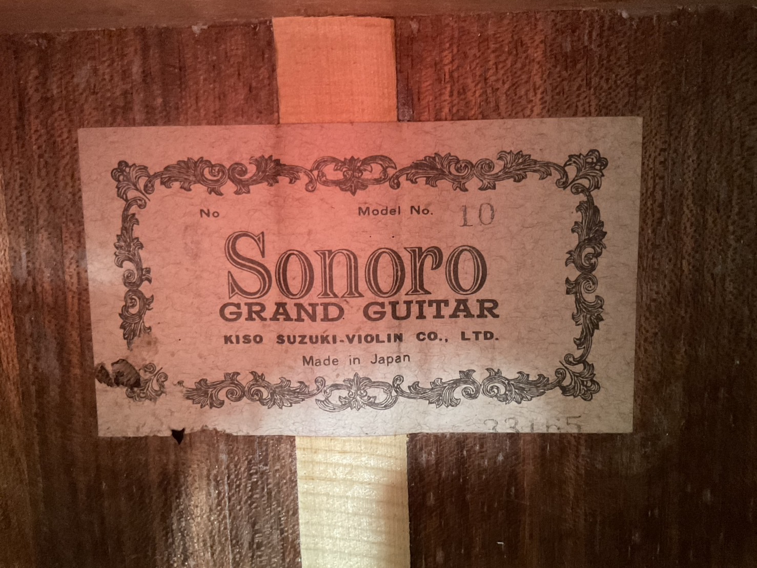 กีต้าร์คลาสสิค Sonoro : No.10