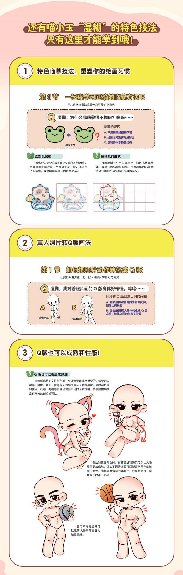 (พร้อมส่ง) หนังสือคู่มือวาดการ์ตูน Q-Style ฉบับเร่งรัด สำหรับมือใหม่