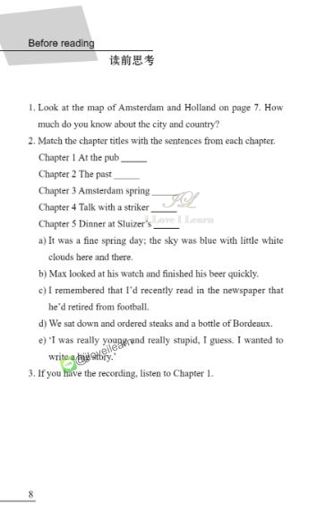 หนังสืออ่านนอกเวลาภาษาอังกฤษเรื่อง The Amsterdam Connection (ระดับ 4) The Amsterdam Connection (Level 4)