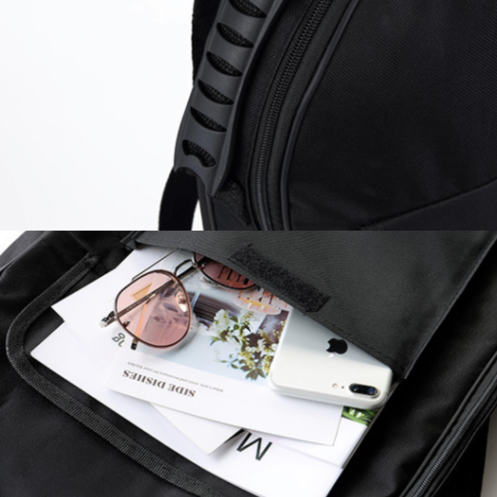 กระเป๋า ซอฟเคสกีต้าร์ เบส บุฟองน้ำ ผ้า Oxford คุณภาพสูง - สีดำ