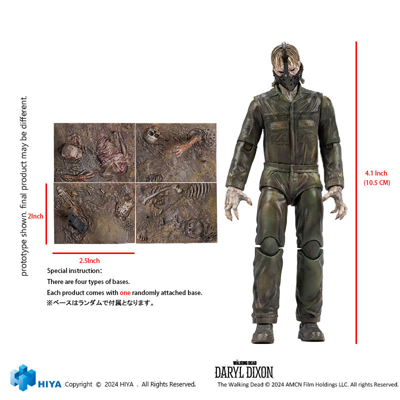 The Walking Dead: Daryl Dixon 1/18 Action Figure Dark Eyes Walker(Provisional Pre-order)