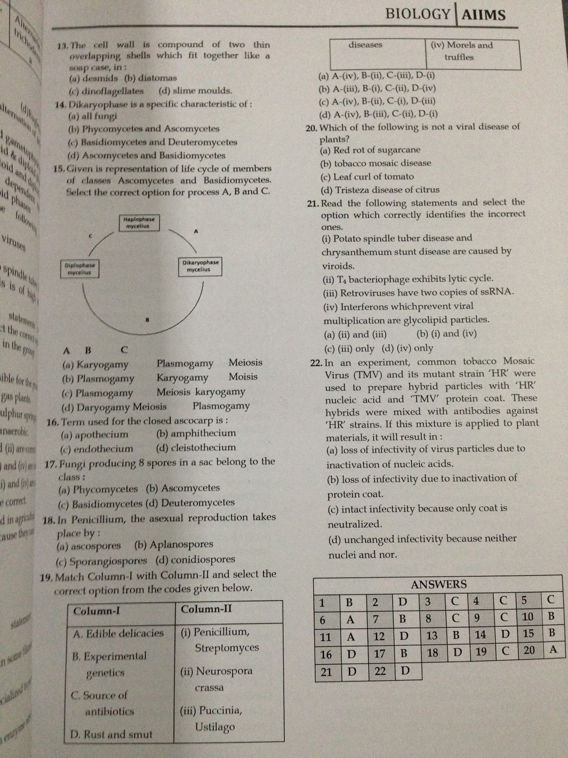 Biology I & II (หนังสือรวมเนื้อหาทฤษฎีคำอธิบาย โจทย์ข้อสอบและคำตอบวิชาชีววิทยาเล่ม 1 และ 2)