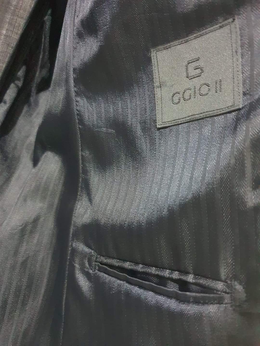 SUIT C0010 เสื้อสูท นำเข้า มือสอง สีดำ GGIC อก 40 นิ้ว