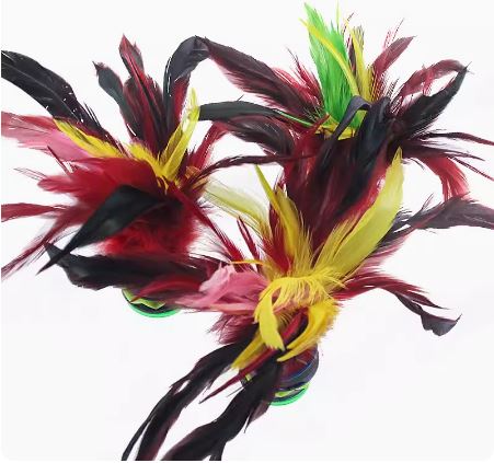 สื่อการสอนภาษาจีน กีฬาพื้นบ้านจีนเตะลูกขนไก่ 民间玩具鸡毛毽子 Folk Toy Kicking Feather Shuttlecock