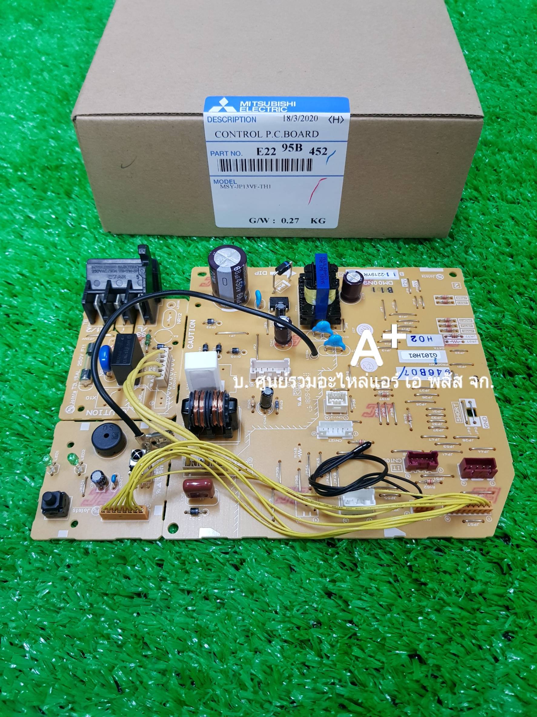 แผงวงจรควบคุมแอร์มิตซู CONTROL PC BOARD + ตัวรับสัญญาณMSY-JP13VF E2295B452 ส่งฟรี
